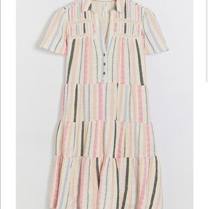 Anthropologie Georgina tiered shirtdress